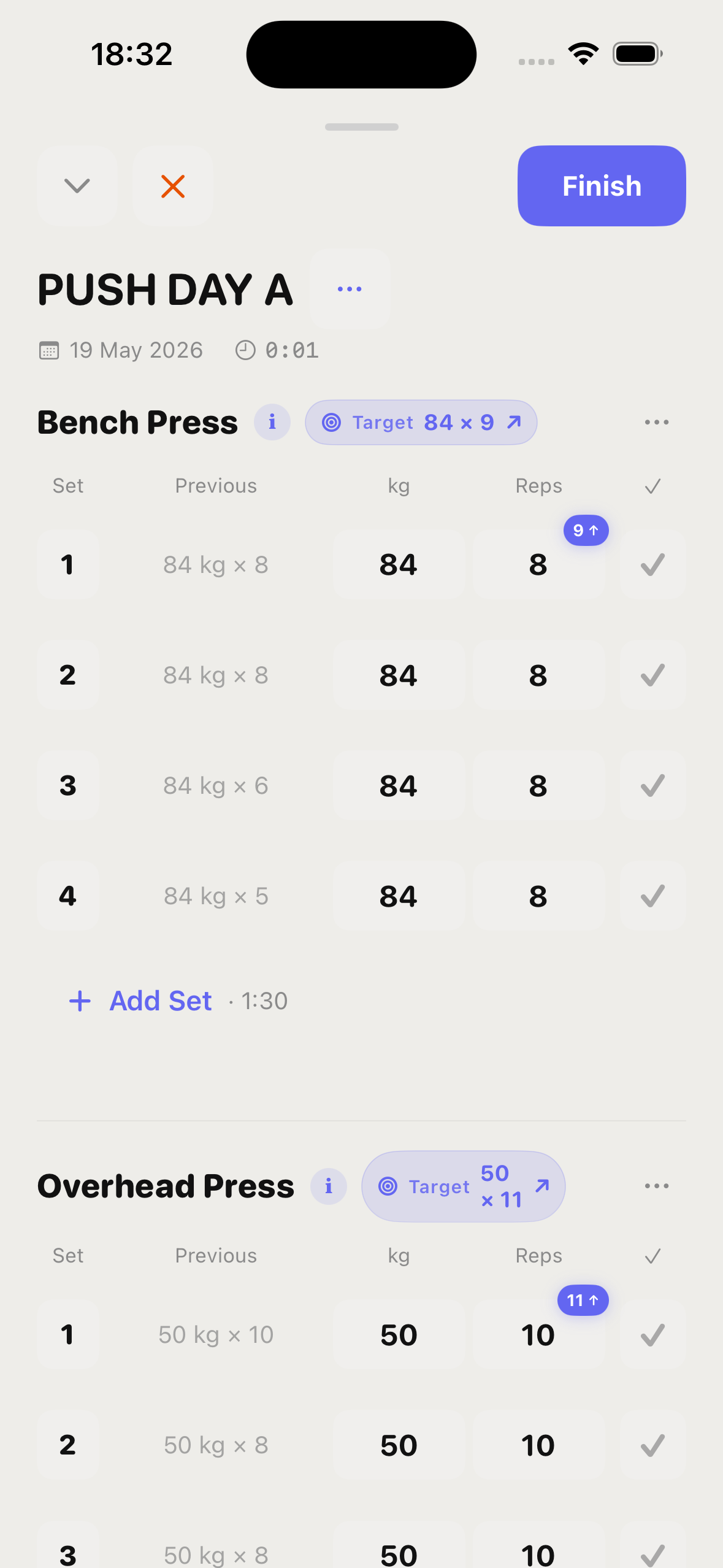 Lift active workout
